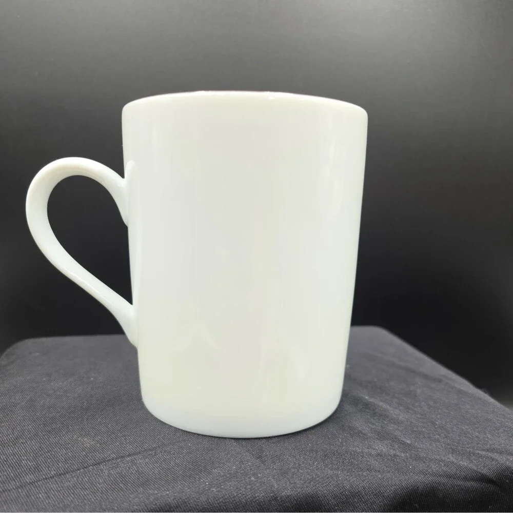 Pottery Barn Donner Reindeer Coffee Mug 12 Oz Cup White Christmas Holiday Japan